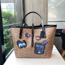 Coach 31160 Disney Signature Multi Patches Market Tote Bag