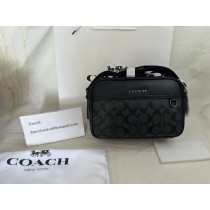 Coach Men Crossbody Bag Black Gray