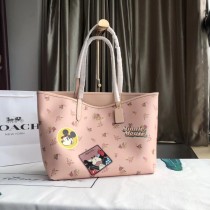 Coach X Disney Minnie Mickey Mouse Tote Bag Pink
