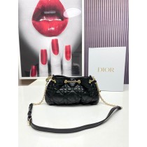 Dior Ammi Bag Supple Macrocannage Lambskin Black