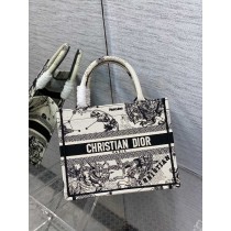 Dior Book Tote Latte Toile de Jouy Zodiac Embroidery