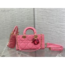 Dior Lady D-joy Bag Denim 26Cm Pink