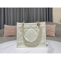 Dior Essential Tote Bag Calfskin White