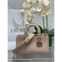 Dior Lady D-Sire My ABCDior Bag Powder Beige Bull Leather