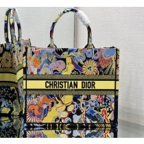 Dior Large Book Tote 41CM Multicolo Embroidery