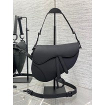 Dior Large Saddle Bag Calfskin All Black