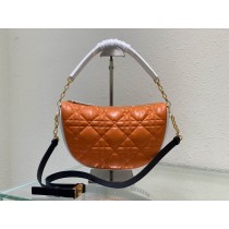 Dior Large Vibe Hobo Bag Calfskin Orange