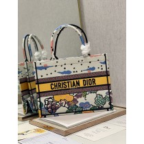 Dior Medium Book Tote 36CM Multicolor Embroidery