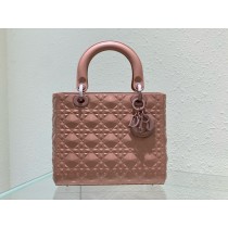 Dior Medium Lady Dior Bag Cannage Calfskin Pink