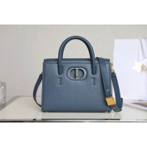 Dior Medium St Honore Tote Leather Navy Blue