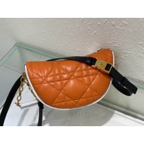 Dior Medium Vibe Hobo Bag Calfskin Orange