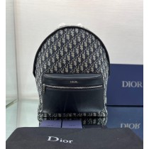 Dior Rider Backpack Black Beige Dior Oblique Jacquard