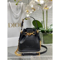 Dior Small C'Est Bag CD-Embossed Calfskin Black