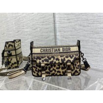 Dior Small Diorcamp Bag Embroidery Leopard
