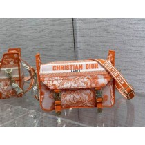 Dior Small Diorcamp Bag Embroidery Orange