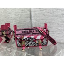 Dior Small Diorcamp Bag Embroidery Pink