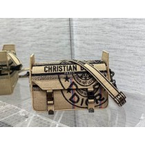 Dior Small Diorcamp Bag Embroidery Sand