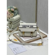 Dior Small Diorcamp Bag Smooth Calfskin White Blue