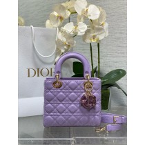 Dior Small Lady Dior Bag Lilac Cannage Lambskin