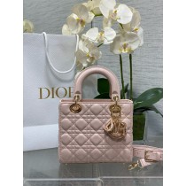 Dior Small Lady Dior Bag Pink Cannage Lambskin
