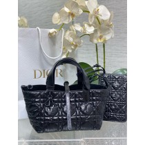 Dior Toujours Bag Black Macrocannage Calfskin
