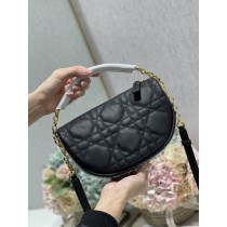 Dior Vibe Hobo Bag Cannage Leather Black
