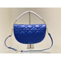 Dior Vibe Hobo Bag Cannage Leather Dark Blue