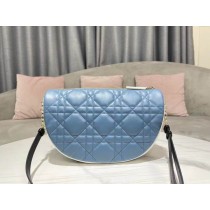 Dior Vibe Hobo Bag Cannage Leather Light Blue