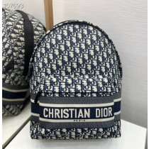 Diortravel Backpack Blue Dior Oblique Jacquard
