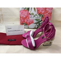 Dolce&Gabbana Nappa Sandals with Crystals 105mm DG Heel