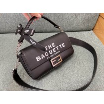 Fendi by Marc Jacobs Baguette Leather Bag Black