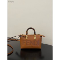 Fendi By The Way Mini Small Boston Bag Brown