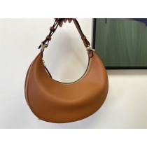 Fendi Fendigraphy Small Brown Leather Bag