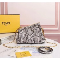 Fendi First Small Grey Python Leather Bag