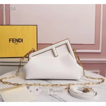 Fendi First Small White Leather Bag