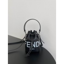 Fendi Mon Tresor Black Leather Mini-Bag