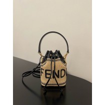 Fendi Mon Tresor Logo Detailed Mini Bucket Bag