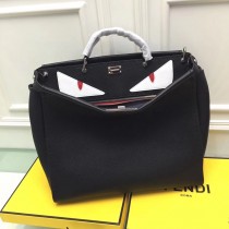 Fendi Peekaboo Bag Black White 38CM