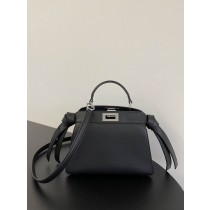 Fendi Peekaboo ISeeU Small Leather Bag Black