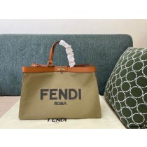 Fendi Peekaboo X-tote Canvas Bag 40CM