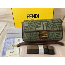 Fendi x Sarah Coleman Baguette Bag FF Embroidered Amazzonia Ghianda