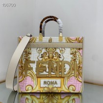 Fendi x Versace Sunshine Medium Tote Bag Pink