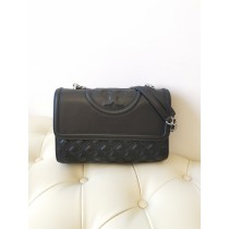 Tory Burch Large Fleming Convertible Shoulder Bag Black
