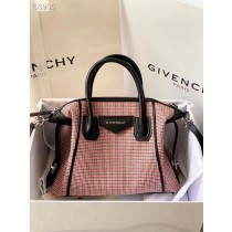 Givenchy Antigona Soft Small Houndstooth Bag Pink