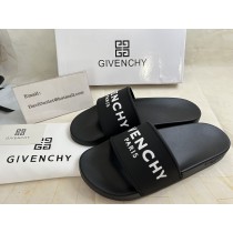Givenchy Men Slide Flat Mules In Rubber Black