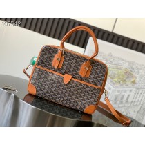 Goyard Ambassade Briefcase Small Goyardine Brown