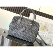 Goyard Ambassade Briefcase Small Goyardine Grey