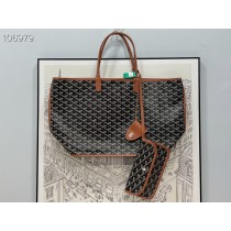 Goyard Anjou Reversible PM Tote Brown