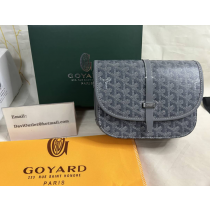 Goyard Belvedere PM Bag In Goyardine Canvas Grey