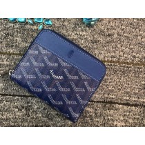 Goyard Chevron Small Zip Wallet Blue